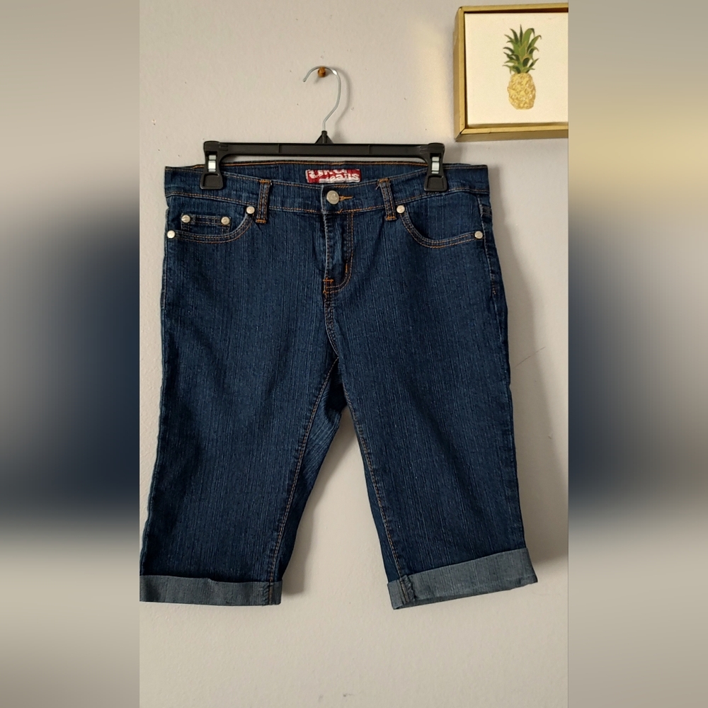 Shorts Bermuda Uka Jeans  Junior7 Style Casual Color Blue  Pockets